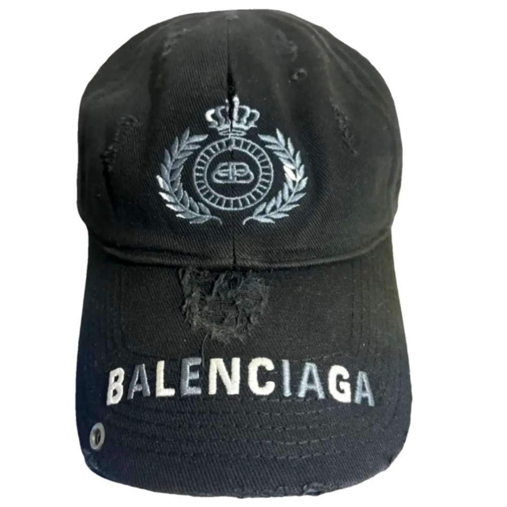 Balenciaga distressed baseball cap